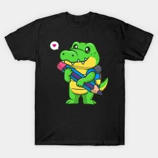 Dinosaur with pencil T-Shirt